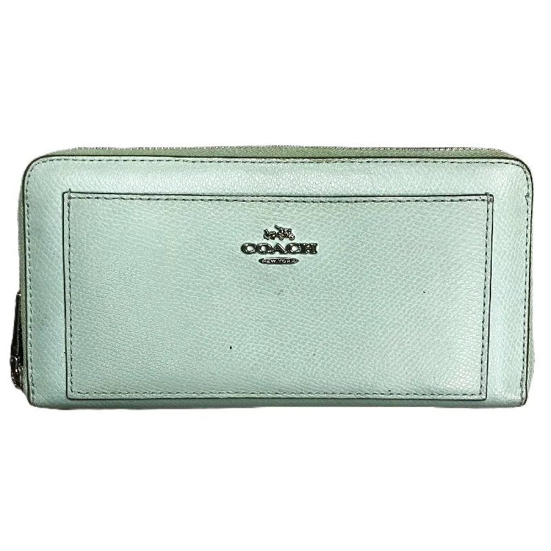 Coach bags with a front - zip pocket for small items like keys and cardsWallet Designer By Coach, Size: Medium