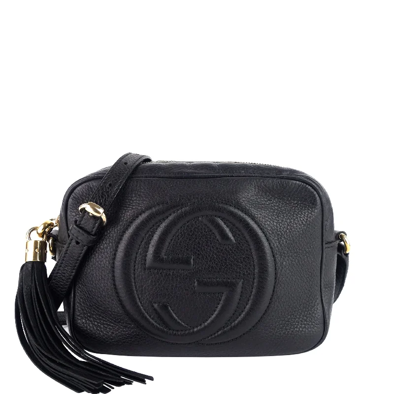 Women Gucci bags with a magnetic snap closure for easy accessSoho Disco Calfskin Leather Crossbody Bag