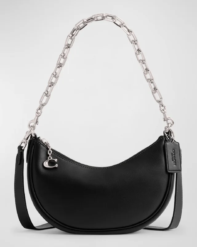 Coach bags with a front - flap pocket and a turnlock for a classic aestheticCrescent Glovetanned Leather Shoulder Bag