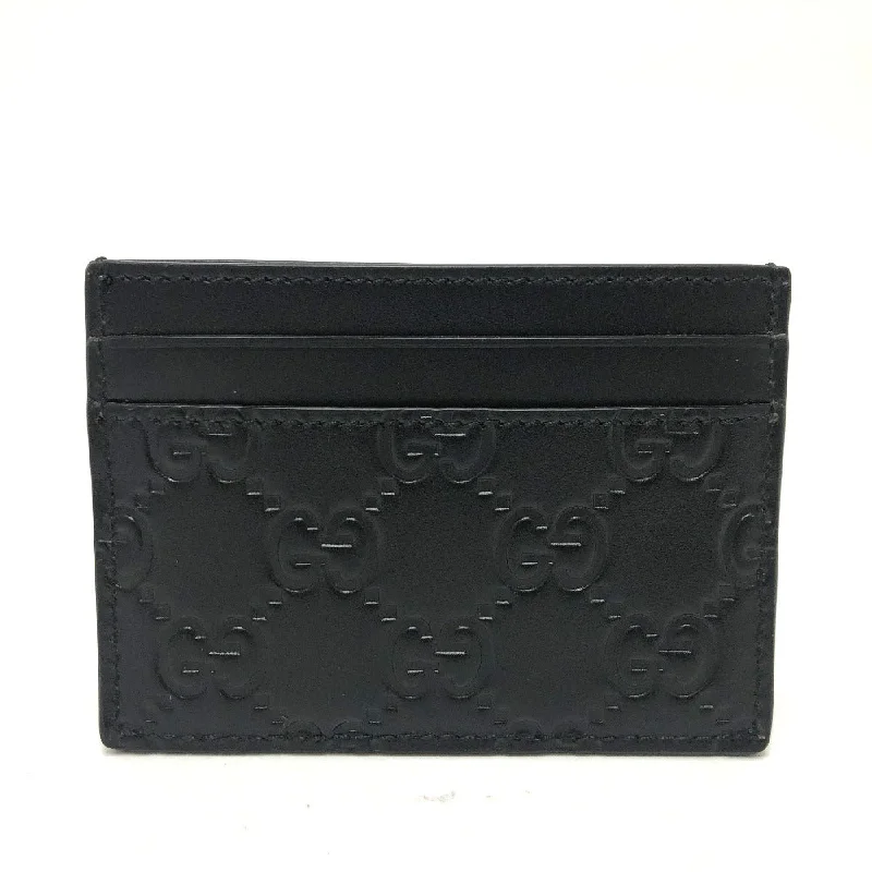 Women Gucci Sylvie bags with a leather - wrapped handleGUCCI Card Case 473927 leather black Sima mens Used