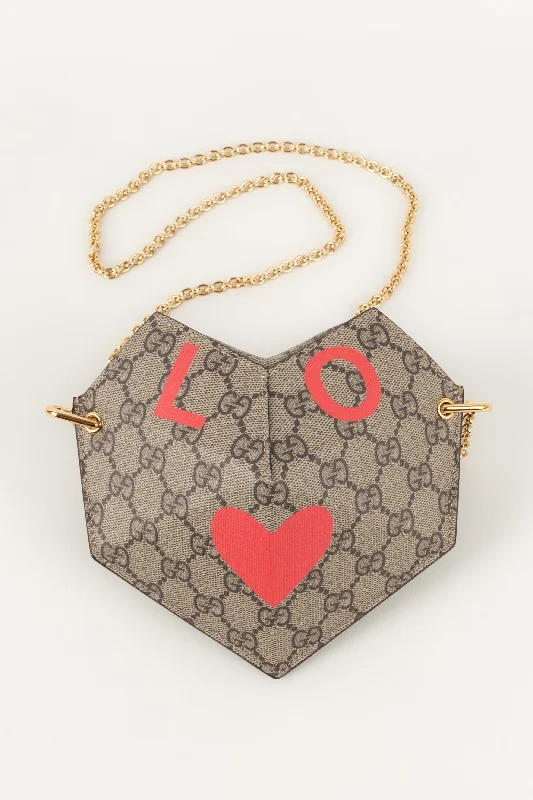 Small - sized Women Gucci shoulder bags for evening outingsSac Gucci Valentine's day heart