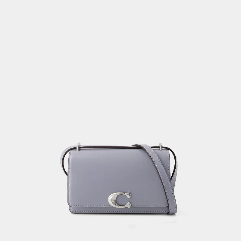 Coach Borough bags with a contrast - stitched handle for a unique lookBandit Crossbody  - Coach - Leather - Grey Blue