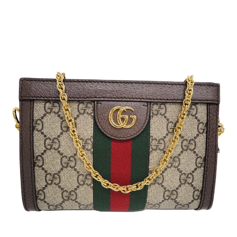 Gucci handbags for women with a patent - leather finishGucci Canvas,GG Supreme Shoulder Bag Beige