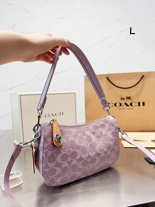 Coach handbags with a perforated leather detail for a breathable and unique designWF - Coach Bags - 125