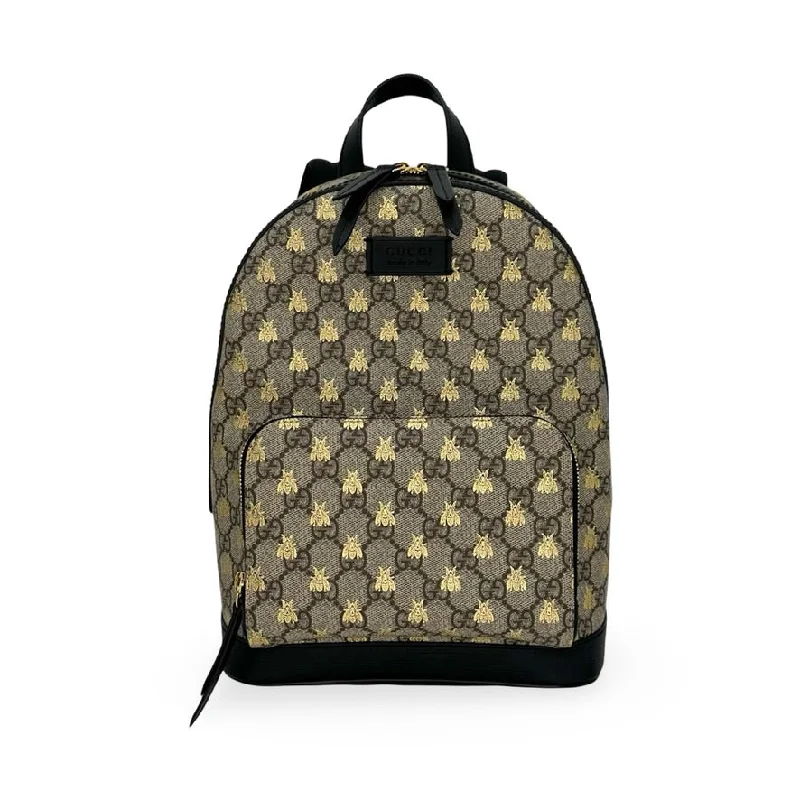 Gucci crossbody bags for women with adjustable leather strapsGUCCI: GG Supreme Bee Small Eden Day Backpack