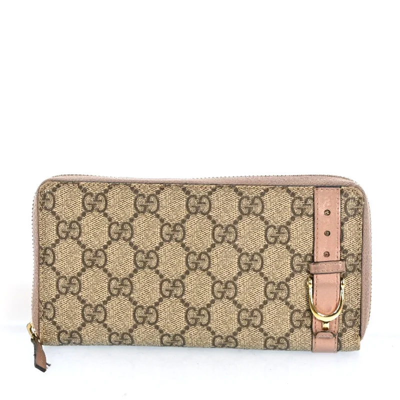 Gucci handbags for women with a patent - leather finishGucci Zip Roud Long Wallet Italy Pvc