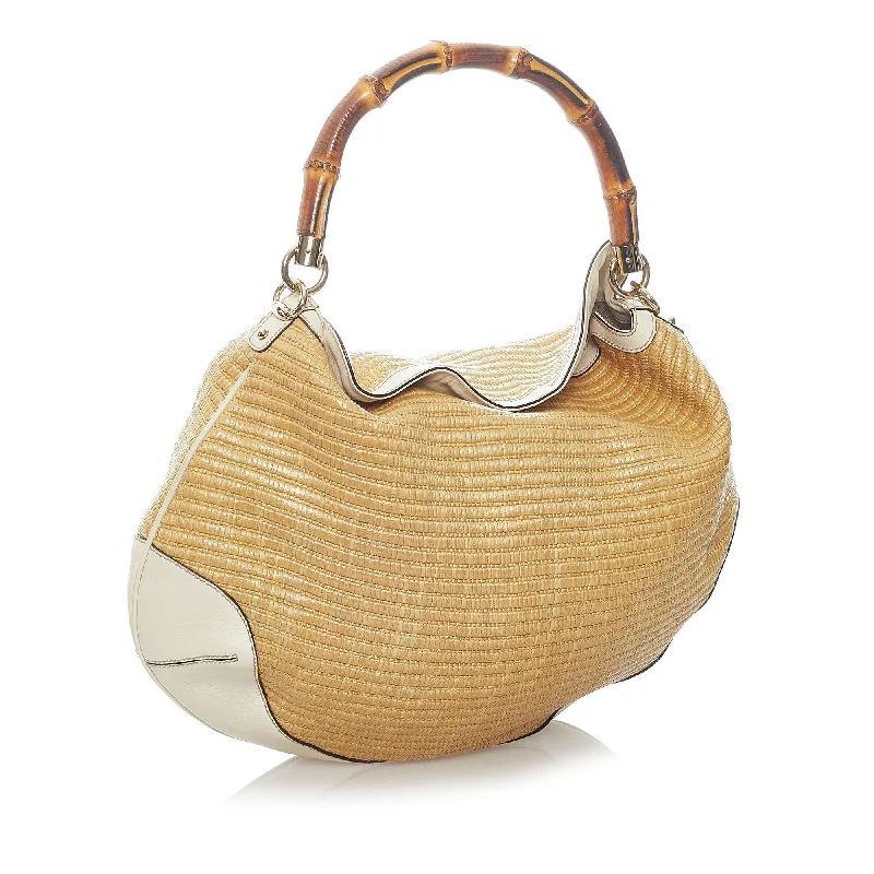 Gucci Dionysus bags for women with tiger - head claspsGucci Bamboo Peggy Raffia Satchel (31391)