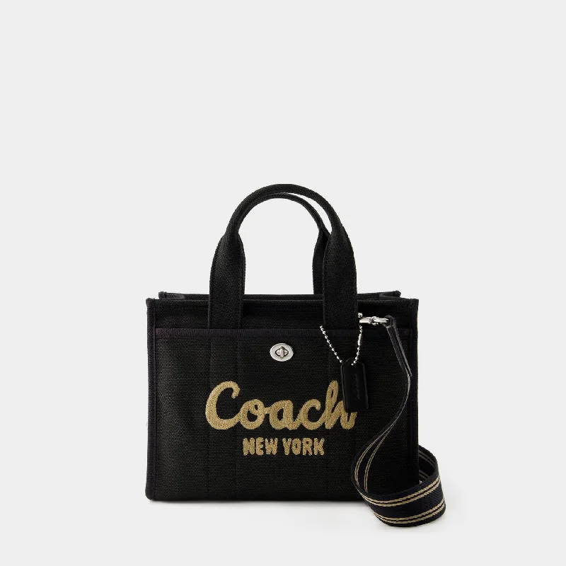 Coach bags with a detachable mobile phone holder for on - the - go useCargo Tote 26 - Coach - Canvas - Black