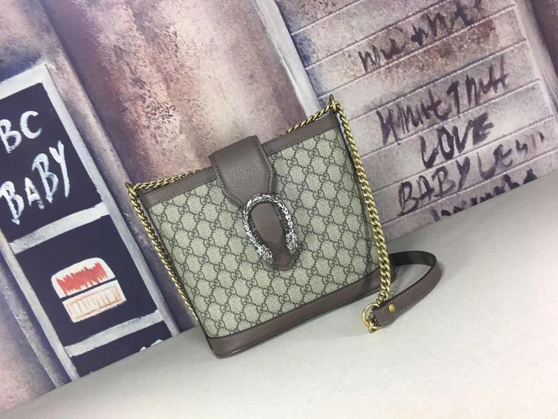 Women Gucci Sylvie bags with a monogram - embossed leatherWF - Gucci Bags - 10790