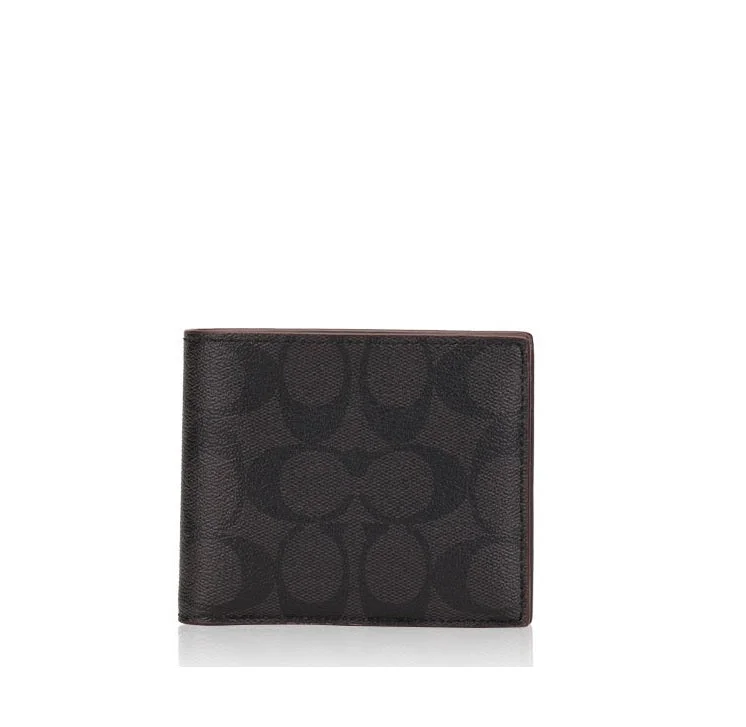 Coach Dempsey bags with a crystal - embellished C - logo for added luxuryCOACH 25519 COMPACT SIG ID CASE WALLET