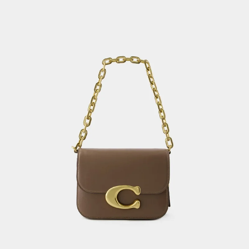 Coach Dempsey bags with a leather - wrapped drawstring for a luxurious feelIdol Crossbody - Coach - Leather - Dark Stone