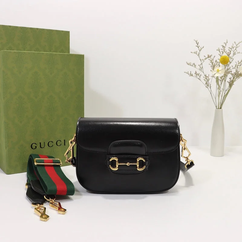 Women Gucci bags with a snap - button closure and a decorative charmBC - GUCCI BAG - 1553