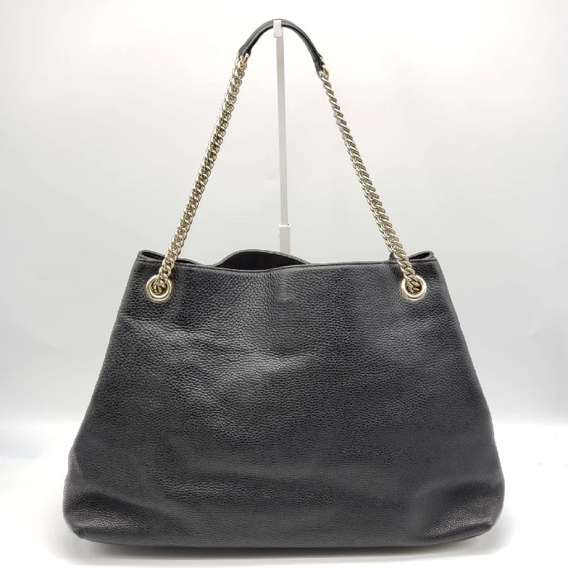 Women Gucci Sylvie bags with a leather - wrapped handleGucci Soho Large Black Shoulder Bag