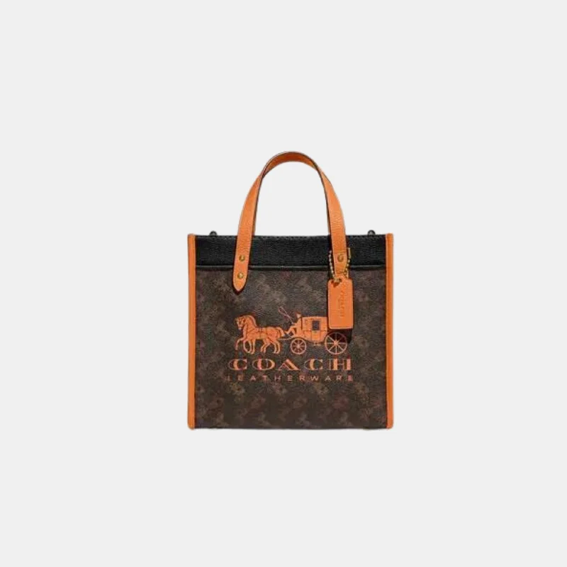 Coach crossbody bags with a printed floral pattern for a feminine touchCoach Field Tote Bag 22 with Horse & Carriage Print