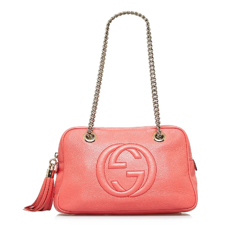 Gucci Marmont bags for women with a snakeskin - effect panelGucci Soho Chain Pink