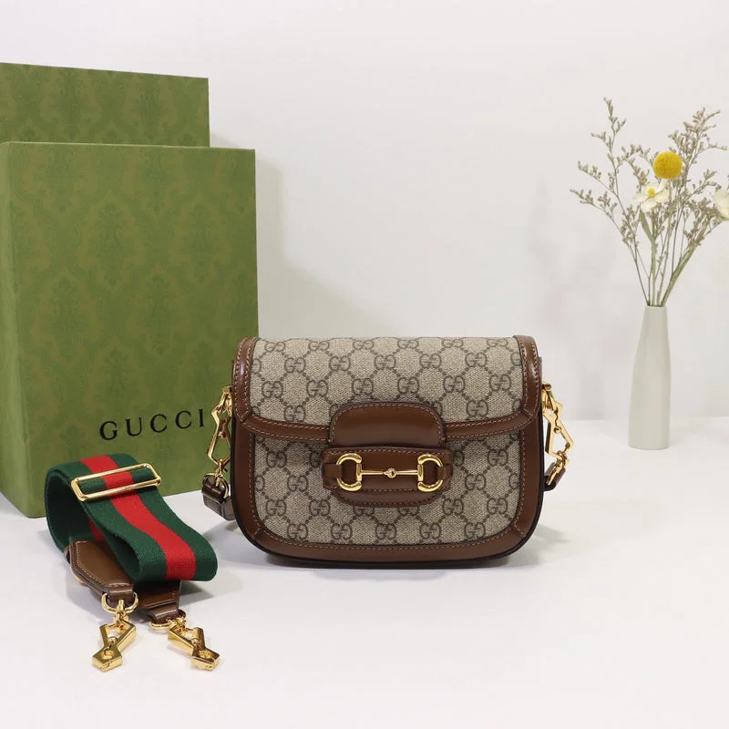 Women Gucci bags with a chain - link trim and a leather bodyBC - GUCCI BAG - 1554