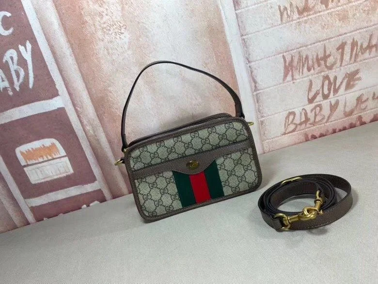 Women Gucci crossbody bags with a woven leather strapWF - Gucci Bags - 10781