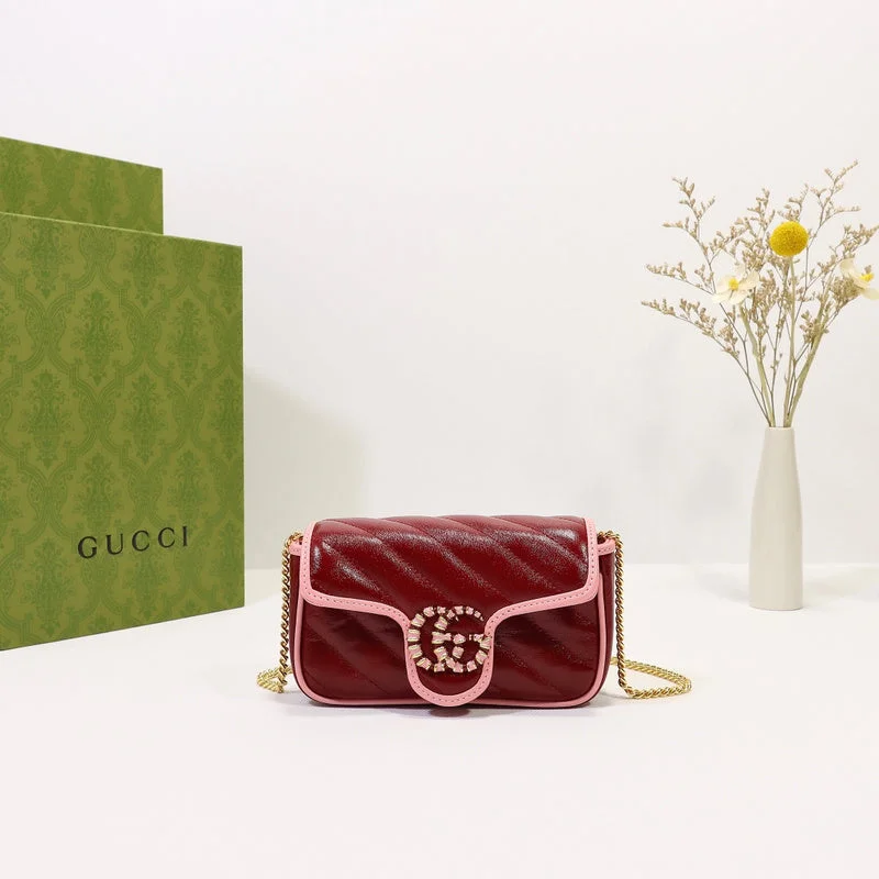 Gucci Marmont bags for women with a snakeskin - effect panelBC - GUCCI BAG - 1558