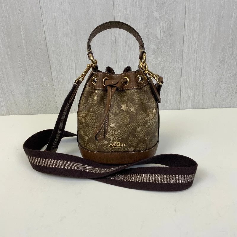 Coach Borough bags with a contrast - stitched handle for a unique lookCrossbody Designer By Coach, Size: Small