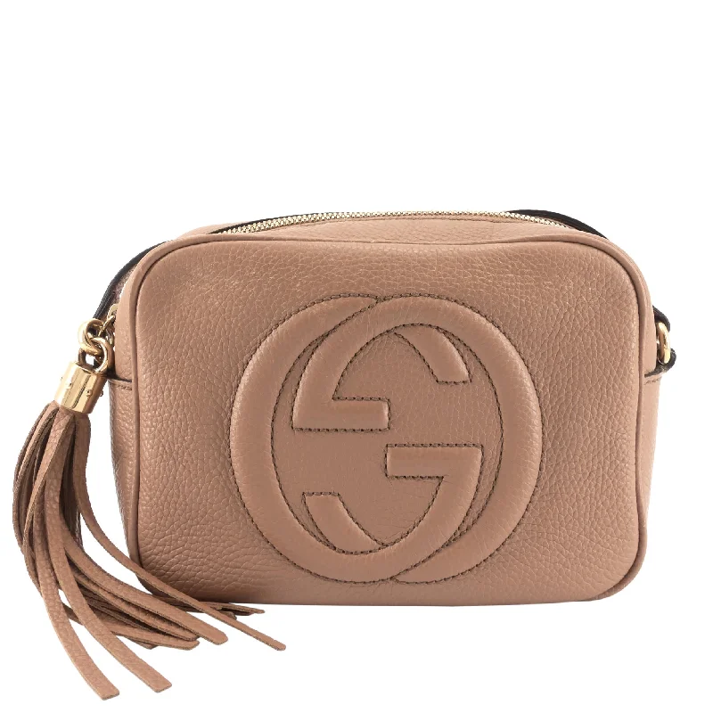 Ladies Gucci shoulder bags with a wide - width strapSoho Disco Calfskin Leather Crossbody Bag