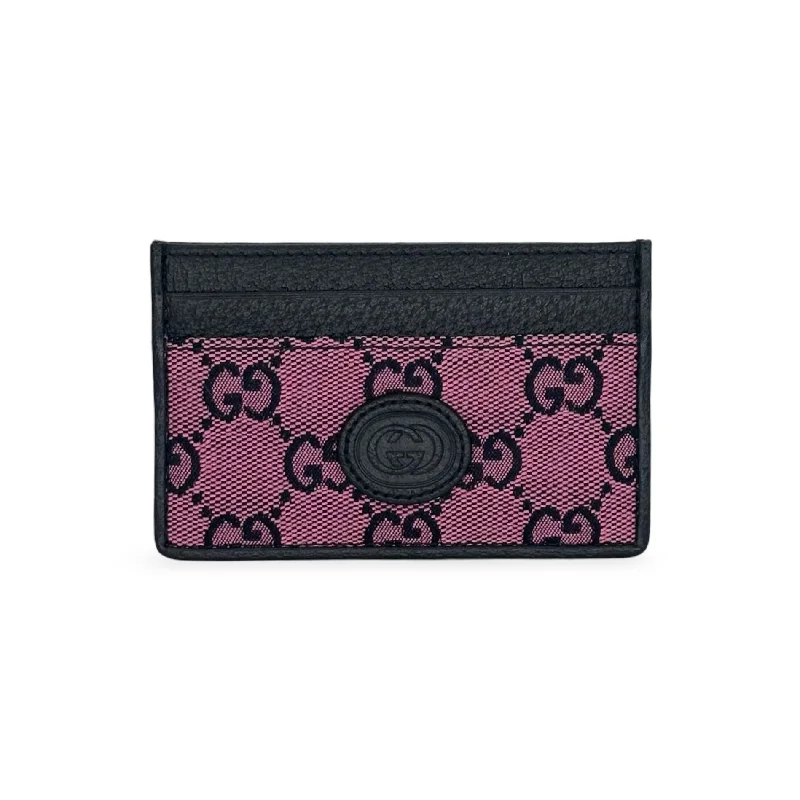 Gucci backpacks for women with a sleek silhouetteGUCCI: Monogram Multicolor Retro Interlocking G Card Case