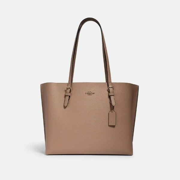 Ladies Coach Borough bags in a pastel shade for a soft and delicate appearanceCoach Mollie Tote Taupe Oxblood