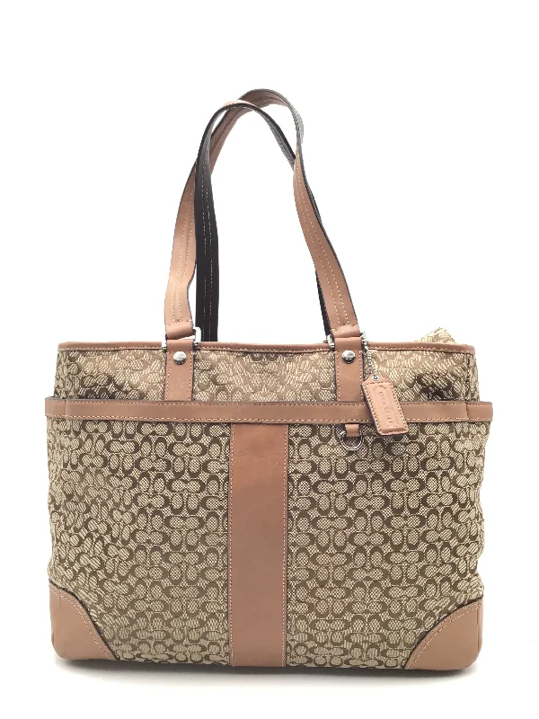 Coach tote bags with a spacious interior and multiple compartments for organizationTote Designer By Coach, Size: Large