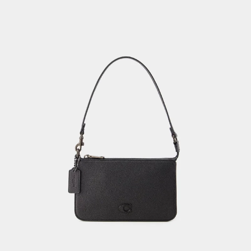 Coach Dempsey bags with a leather - wrapped drawstring for a luxurious feelPouch Bag - Coach - Leather - Black