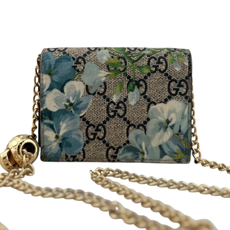 Gucci Marmont bags for women with gold - toned hardwareGUCCI Blooms Compact Wallet with Adjustable Chain