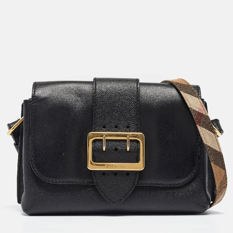 Sustainable and Ethical Burberry Bags for Conscious ConsumersBlack Leather Small Medley Crossbody Bag