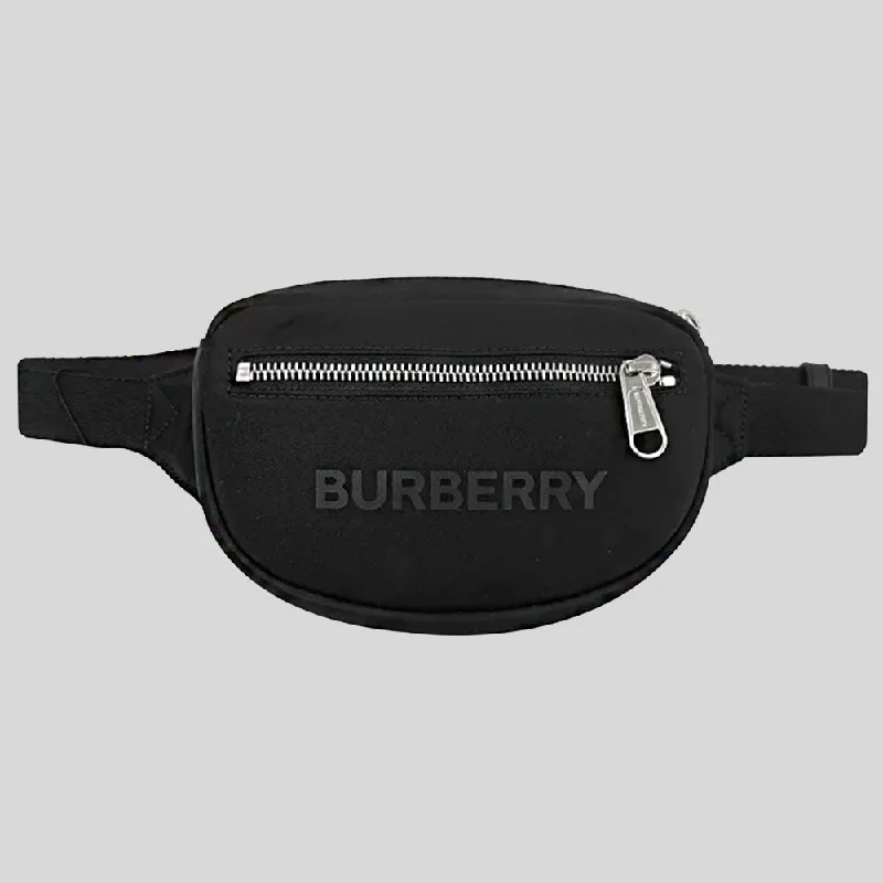 Durable Burberry Canvas Bags for Everyday UseBURBERRY Cannon Branded Nylon Belt/Crossbody Bag Black 80528871