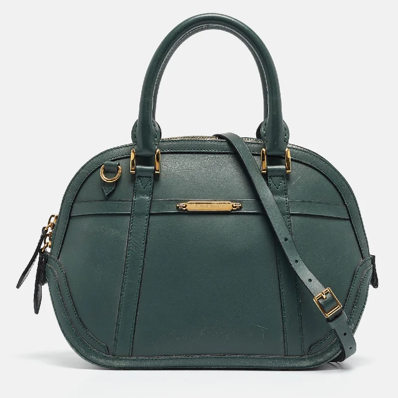 Travel - Approved Burberry Carry - on BagsGreen Leather Orchard Bowler Bag