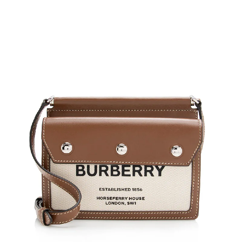 Embroidered Burberry Bags with Floral PatternsBurberry Smooth Calfskin Horseferry Print Title Mini Shoulder Bag (SHF-16316)