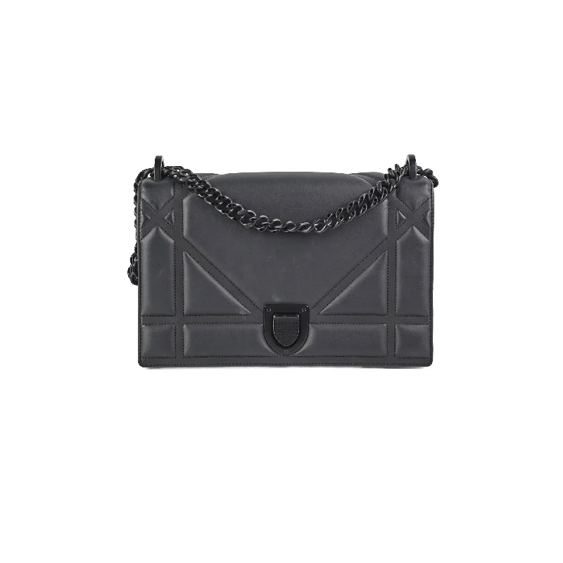 Christian Dior bags with a side - pocket for holding a water bottleDior Diorama Matte Black