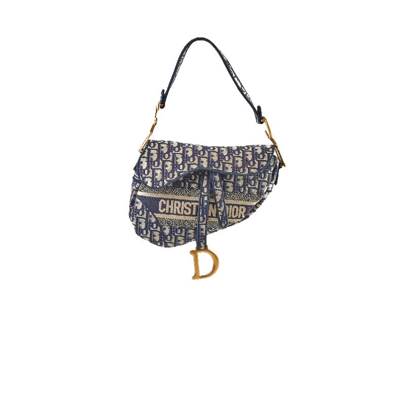 Christian Dior crossbody bags with a front - flap pocket for easy accessChristian Dior Saddle Bag Oblique