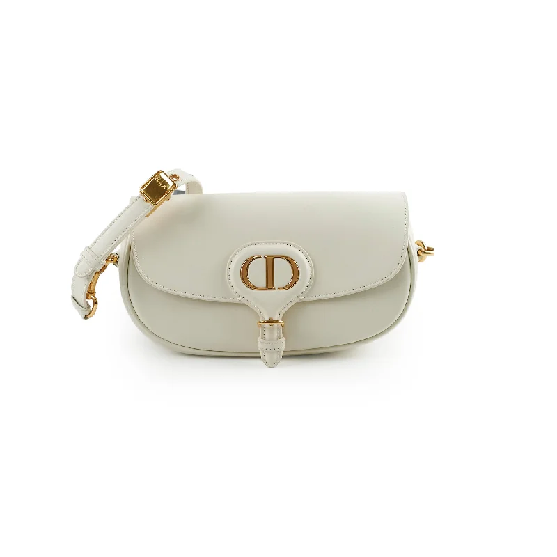 Christian Dior bags with a quilted pattern and gold - toned hardwareChristian Dior Bobby East West Bag White