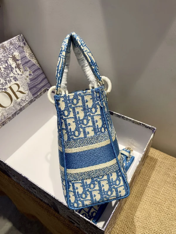 Contemporary Christian Dior handbags with a unique shapeChristian Dior Medium Lady D Lite Bag