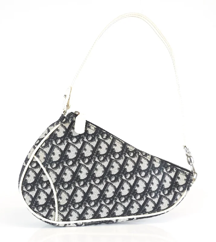 Christian Dior Saddle bags with a studded trim for a bold lookSaddle Monogram Coated Canvas Mini Bag