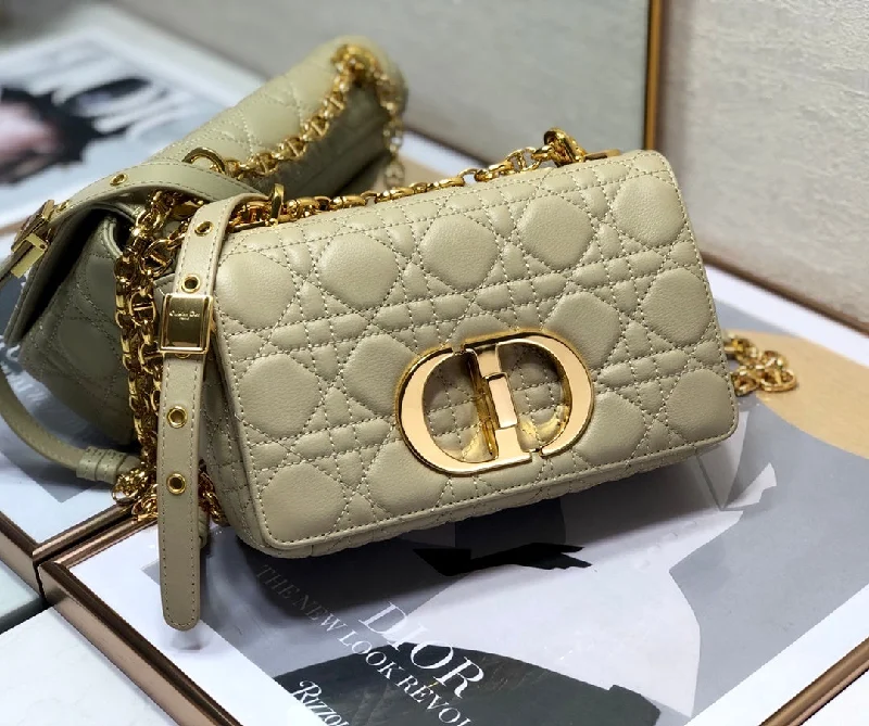 Christian Dior handbags with a removable shoulder strap for versatilityChristian Dior Small Caro Bag Beige For Women