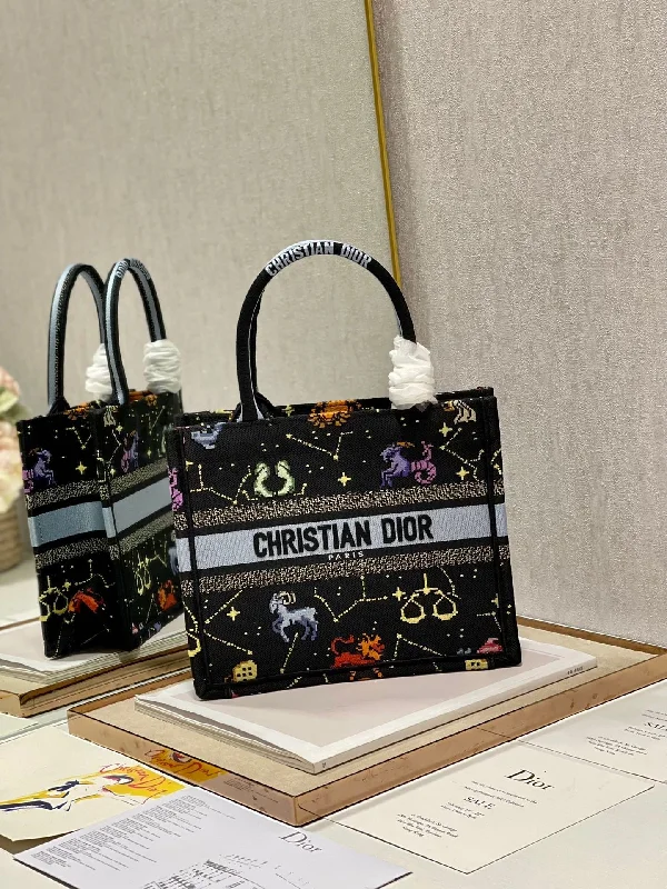 Fashion - forward Christian Dior tote bags for the modern womanChristian Dior Small Book Tote Black Handbags