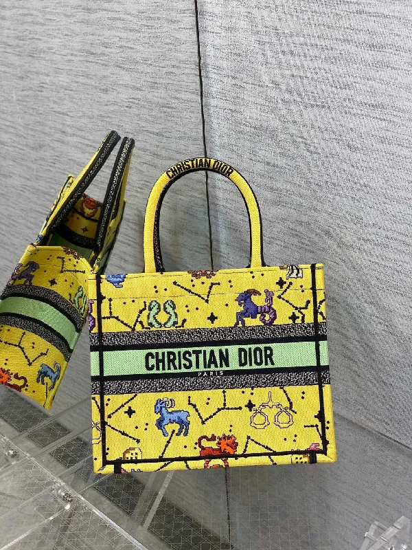 Christian Dior backpacks with a sleek, minimalist silhouetteChristian Dior Small Book Tote Yellow