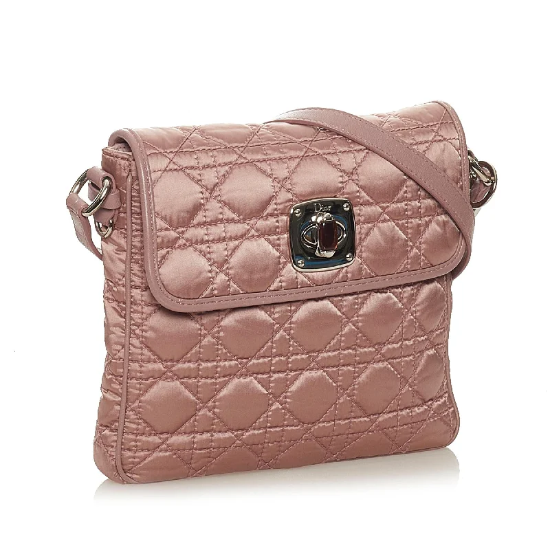 Christian Dior bags with a detachable coin purse insideDior Cannage Nylon Crossbody Bag (27521)