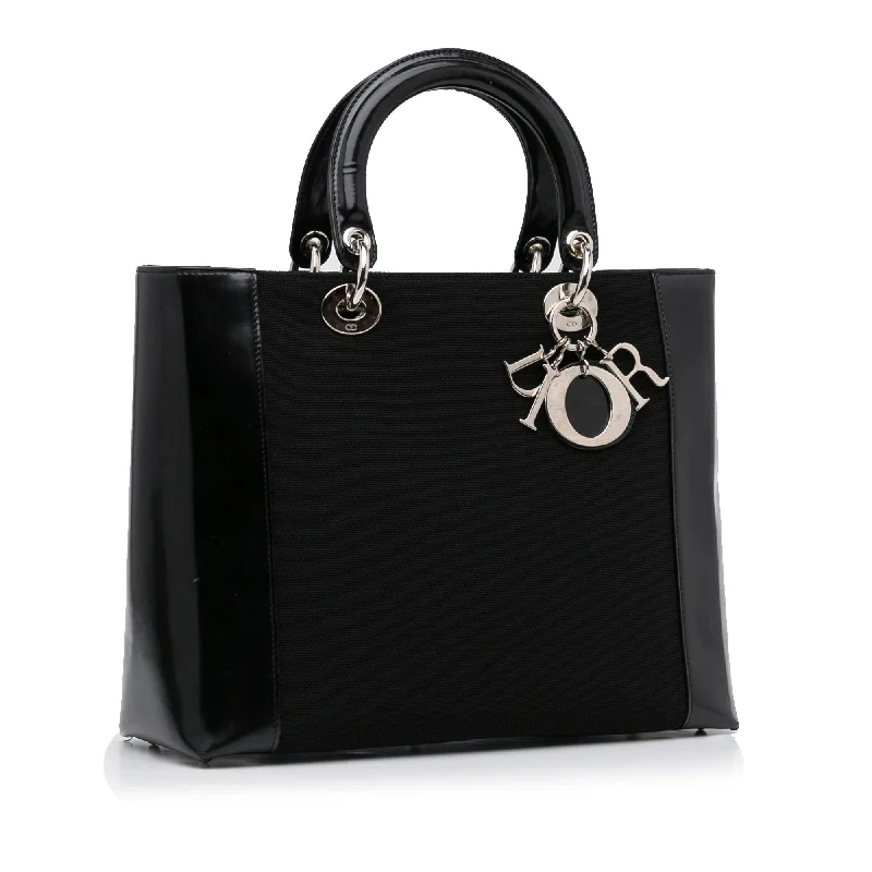 Luxury Christian Dior crossbody bags with a chain - link strapDior Large Lady Dior (SHG-3Tmt31)