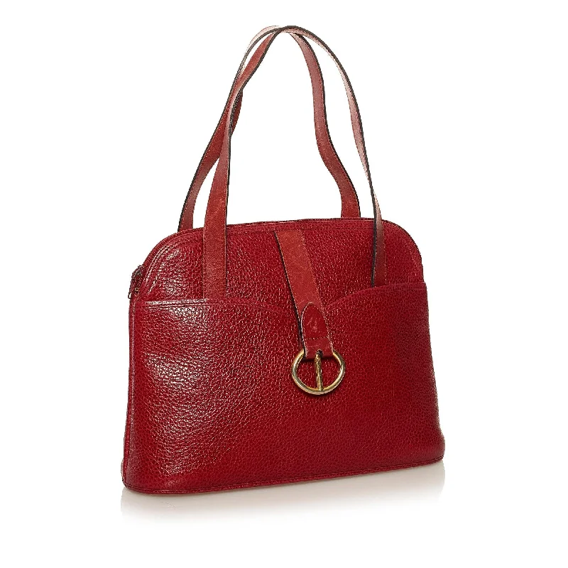 Christian Dior tote bags with a printed Dior logo on the frontDior Leather Handbag (SHG-35017)