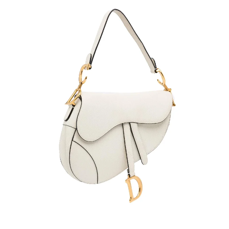 Christian Dior Saddle bags with a distressed leather finishDior Leather Saddle (SHG-SkxchI)