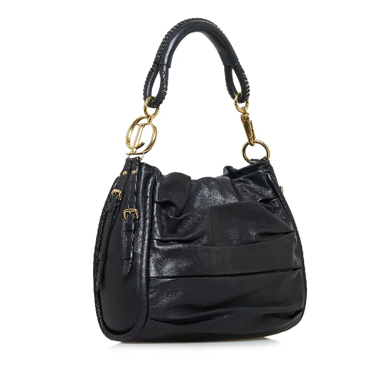 Christian Dior crossbody bags with a front - flap pocket for easy accessDior Leather Shoulder Bag (SHG-zxRKkl)