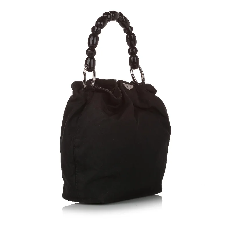 Stylish Christian Dior shoulder bags with a tassel - adorned zipperDior Malice Nylon Handbag (SHG-31051)