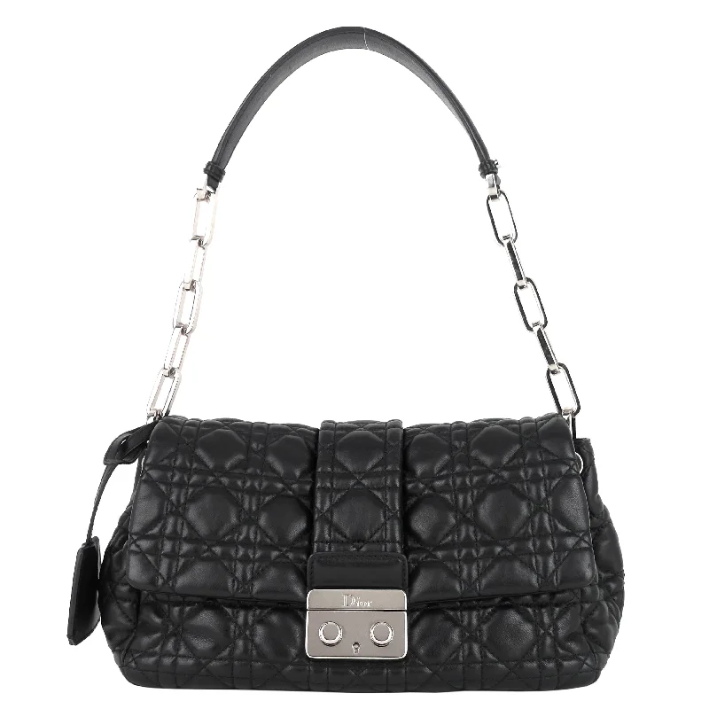 Christian Dior crossbody bags with a front - flap pocket for easy accessNew Lock Flap Cannage Lambskin Bag