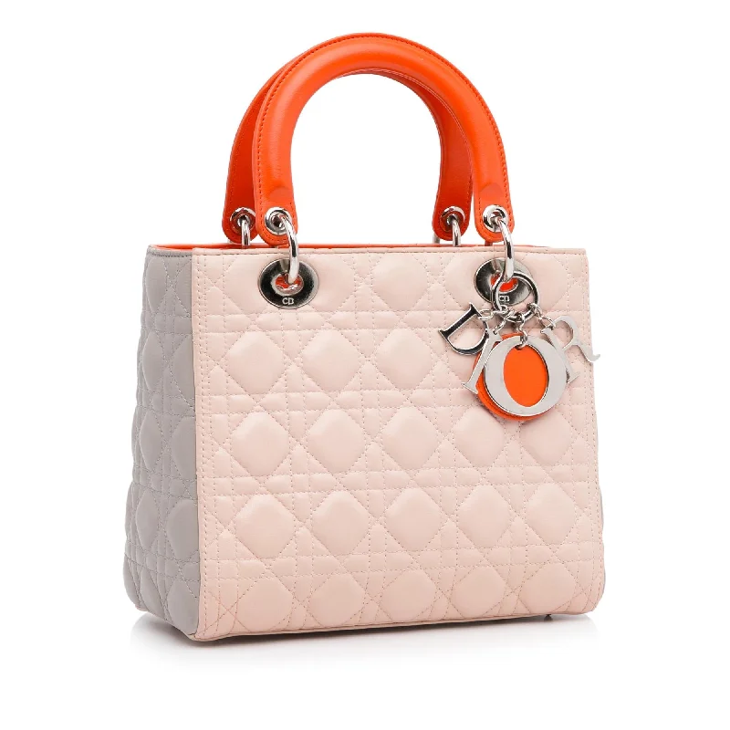 Trendsetting Christian Dior crossbody bags with a colorful strapDior Medium Cannage Lady Dior Tricolor (e3O6dL)