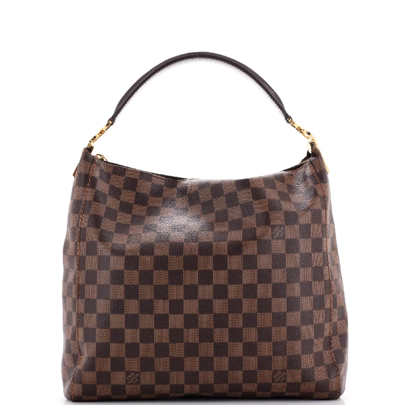 Christian Dior bags with a side - pocket for holding a water bottlePortobello Handbag Damier PM